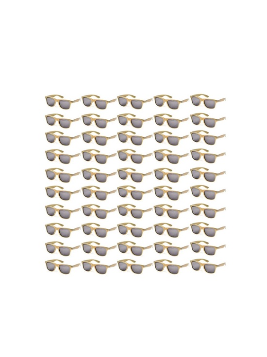 Accessories - 50 Pack Gold Framed Sunglasses Bulk Gifts Favors